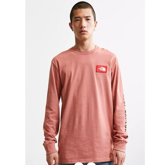 The North Face Patch Long Sleeve Tee Urban Outfitter Exclusive Size M Mens - Picture 2 of 11